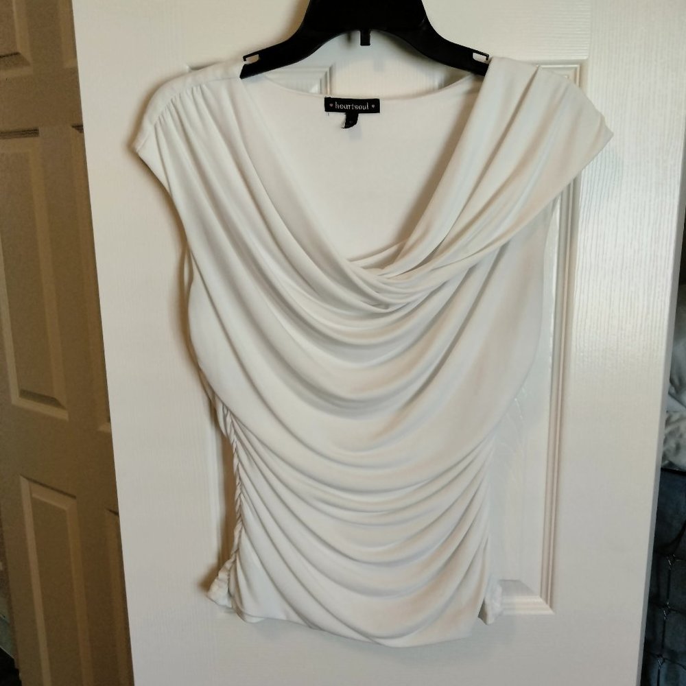 HeartSoul Cowl Neck Blouse